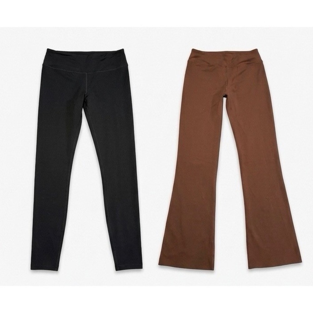 Black And Brown Women Straight Leg Athletic Leggings Bundle Sz XXL